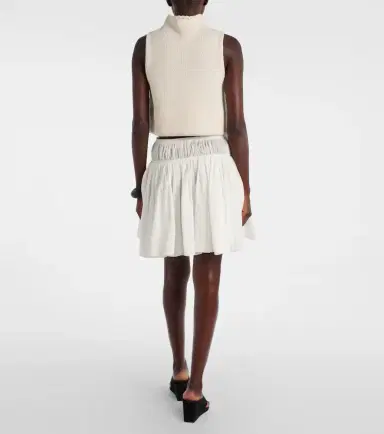Alaïa Alaïa Cropped cotton-blend top | Thumbnail 3