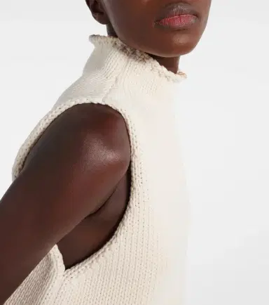 Alaïa Alaïa Cropped cotton-blend top | Thumbnail 5