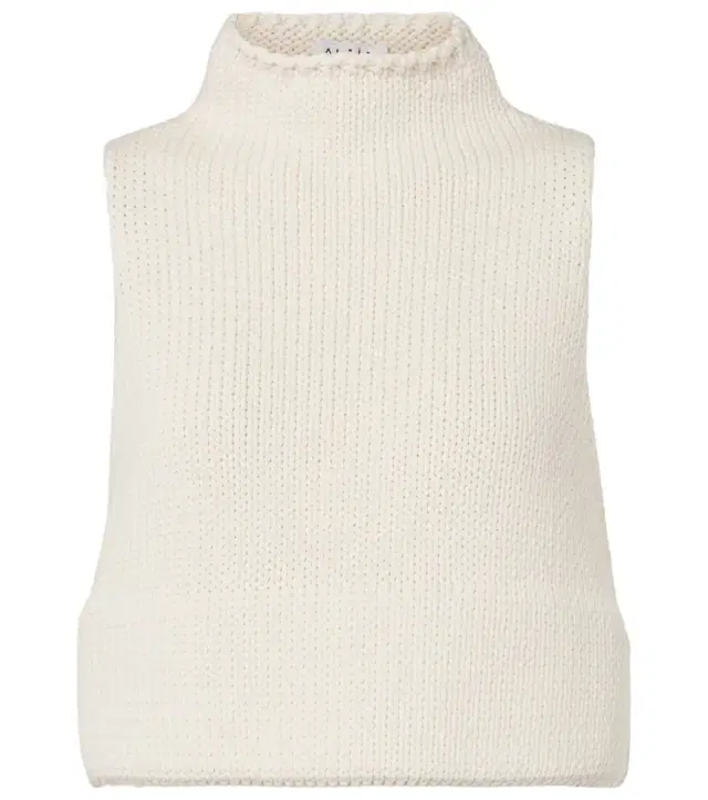 Alaia Alaïa Cropped cotton-blend top