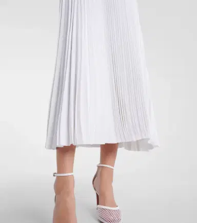 Alaïa Alaïa Pleated ribbed-knit midi dress | Thumbnail 2