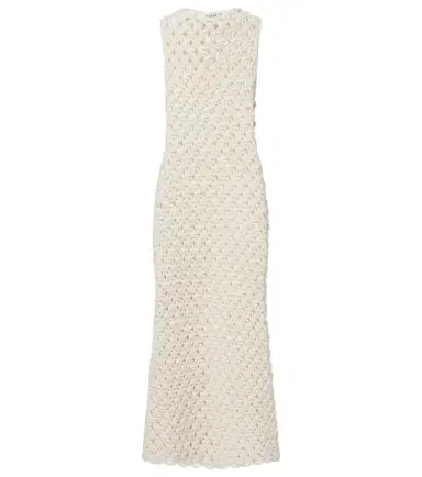 Alaïa Alaïa Open-knit cotton-blend maxi dress | Thumbnail 1
