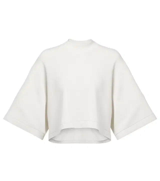 Alaia Alaïa Cropped cotton and wool-blend T-shirt