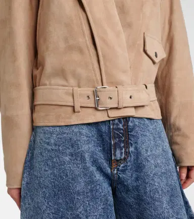 Alaïa Alaïa Suede biker jacket | Thumbnail 6 Alaïa Alaïa Suede biker jacket | Thumbnail 6