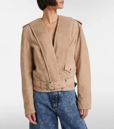 Alaïa Alaïa Suede biker jacket | Thumbnail 7 Alaïa Alaïa Suede biker jacket | Thumbnail 7