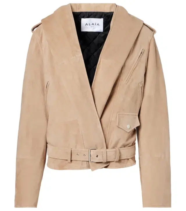Alaia Alaïa Suede biker jacket