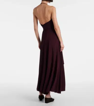 Alaïa Alaïa Draped halterneck jersey maxi dress | Thumbnail 6