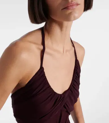 Alaïa Alaïa Draped halterneck jersey maxi dress | Thumbnail 7