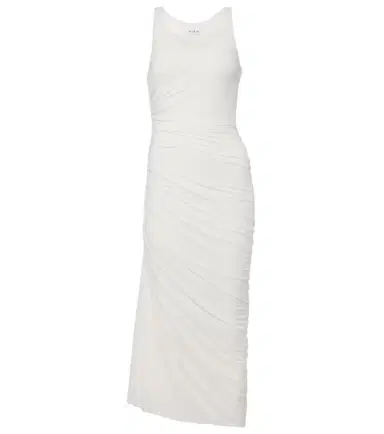 Alaïa Alaïa Asymmetric gathered jersey maxi dress | Thumbnail 1