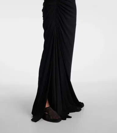 Alaïa Alaïa Gathered jersey maxi skirt | Thumbnail 5
