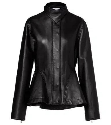 Alaïa Alaïa Peplum leather jacket | Thumbnail 1 Alaïa Alaïa Peplum leather jacket | Thumbnail 1