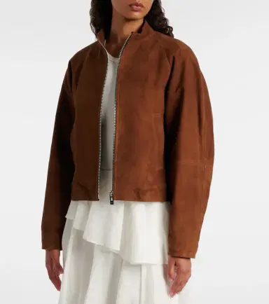 Alaïa Alaïa Suede jacket | Thumbnail 3 Alaïa Alaïa Suede jacket | Thumbnail 3