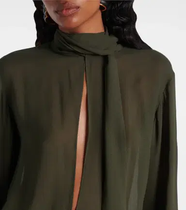 Alaia Alaïa Crêpe georgette blouse | Thumbnail 3