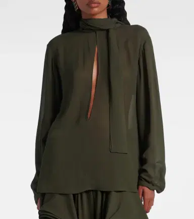 Alaia Alaïa Crêpe georgette blouse | Thumbnail 6