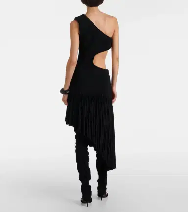 Alaïa Alaïa One-shoulder cutout midi dress | Thumbnail 2 Alaïa Alaïa One-shoulder cutout midi dress | Thumbnail 2