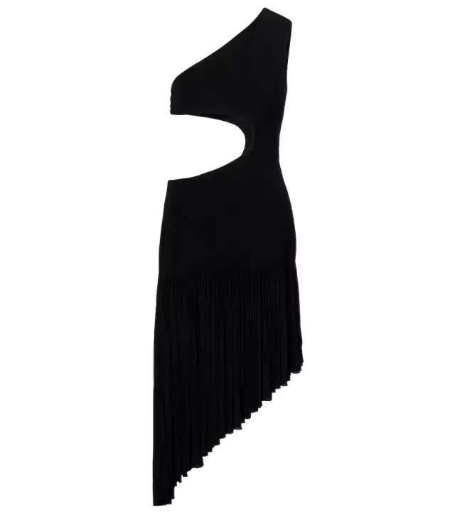 Alaia Alaïa One-shoulder cutout midi dress