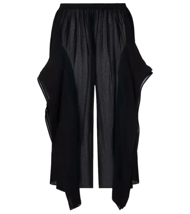 Alaïa Low-rise georgette wide-leg pants