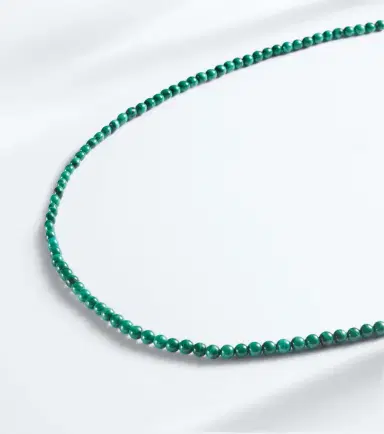 Mateo 14kt gold beaded necklace with malachite | Thumbnail 5 Mateo 14kt gold beaded necklace with malachite | Thumbnail 5