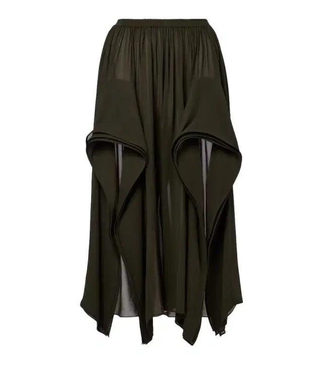 Alaia Alaïa Ruffled georgette wide-leg pants