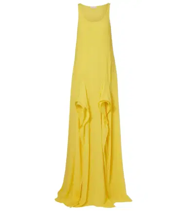 Alaïa Alaïa Ruffled georgette maxi dress | Thumbnail 1