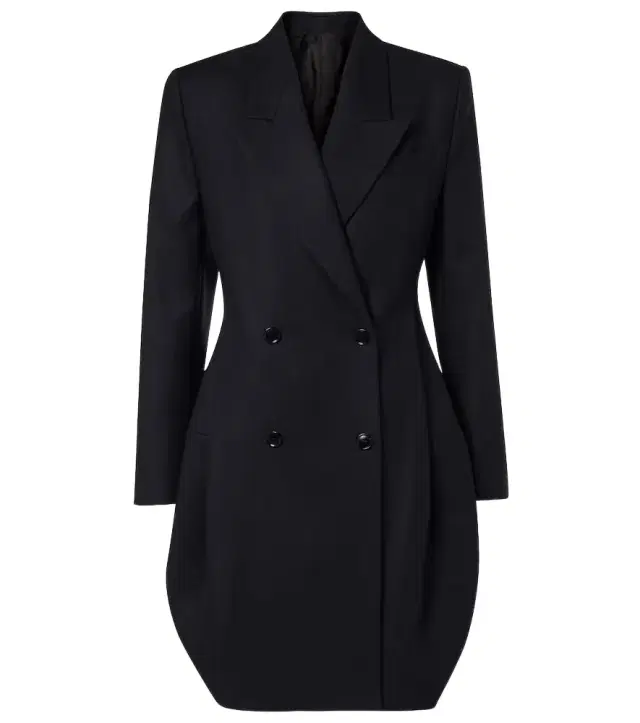 Alaia Alaïa Double-breasted cotton blazer dress