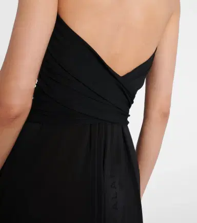 Alaïa Alaïa Cross draped gathered maxi dress | Thumbnail 3
