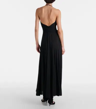 Alaïa Alaïa Cross draped gathered maxi dress | Thumbnail 6