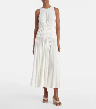 Alaïa Alaïa Gathered jersey maxi dress | Thumbnail 2