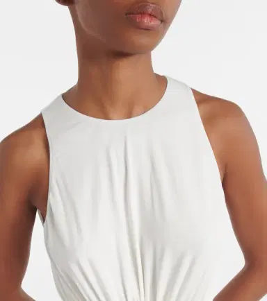 Alaïa Alaïa Gathered jersey maxi dress | Thumbnail 3