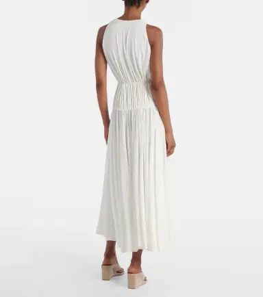 Alaïa Alaïa Gathered jersey maxi dress | Thumbnail 6
