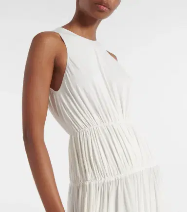 Alaïa Alaïa Gathered jersey maxi dress | Thumbnail 7
