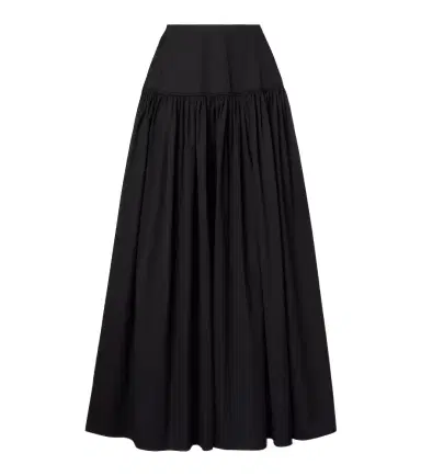 Alaïa Alaïa Gathered cotton poplin maxi skirt | Thumbnail 1 Alaïa Alaïa Gathered cotton poplin maxi skirt | Thumbnail 1