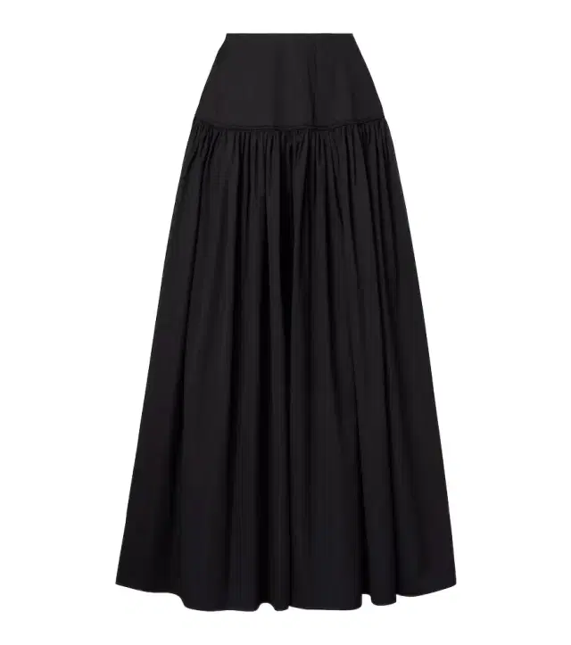 Alaia Alaïa Gathered cotton poplin maxi skirt