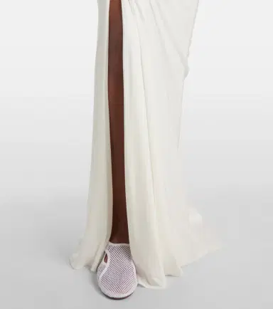 Alaïa Alaïa Draped jersey maxi skirt | Thumbnail 5