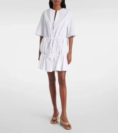Alaïa Alaïa Tiered cotton minidress | Thumbnail 2