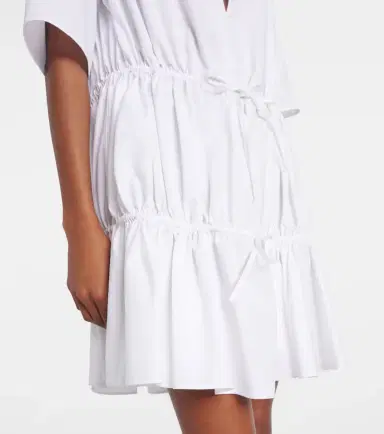 Alaïa Alaïa Tiered cotton minidress | Thumbnail 4