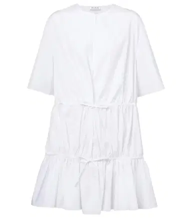 Alaïa Alaïa Tiered cotton minidress | Thumbnail 1