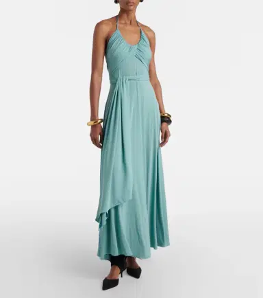 Alaïa Alaïa Draped halterneck jersey maxi dress | Thumbnail 3