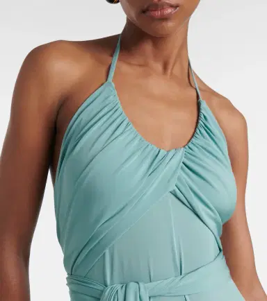 Alaïa Alaïa Draped halterneck jersey maxi dress | Thumbnail 4