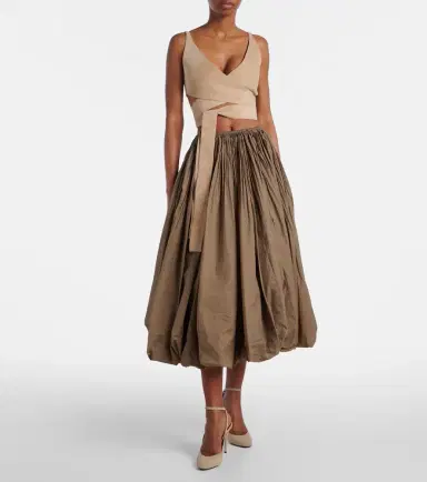 Alaïa Alaïa Flared balloon maxi skirt | Thumbnail 2