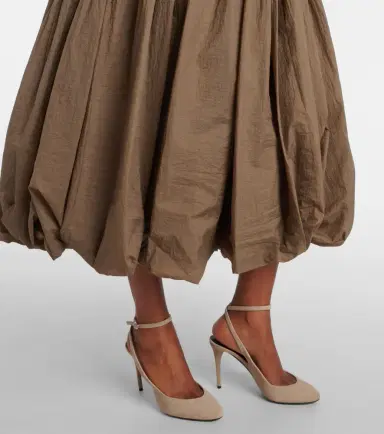 Alaïa Alaïa Flared balloon maxi skirt | Thumbnail 4