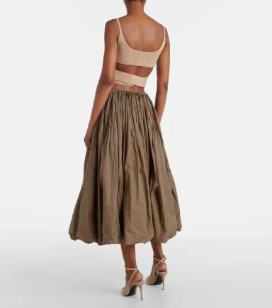 Alaïa Alaïa Flared balloon maxi skirt | Thumbnail 5
