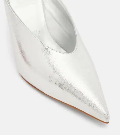 Christian Louboutin Miss Z 80 metallic leather mules | Thumbnail 4 Christian Louboutin Miss Z 80 metallic leather mules | Thumbnail 4