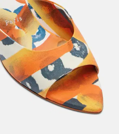 Christian Louboutin Miss Z 80 coated canvas mules | Thumbnail 3