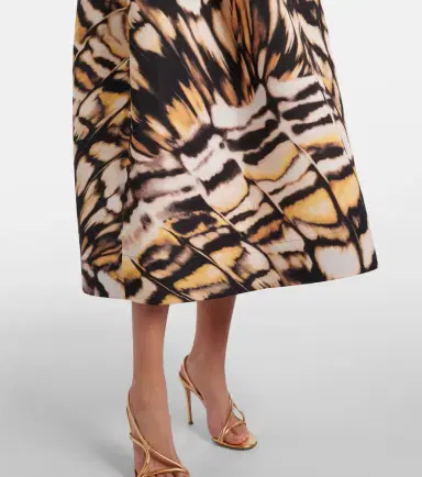 Oscar de la Renta Printed faille cocktail dress | Thumbnail 3
