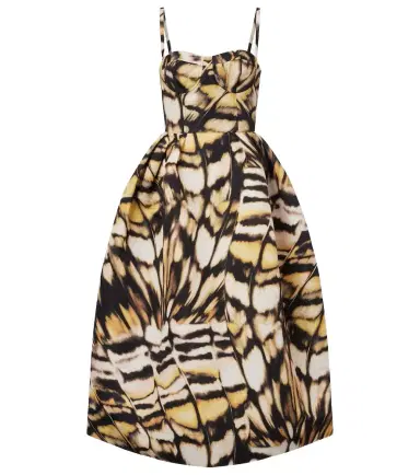 Oscar de la Renta Printed faille cocktail dress | Thumbnail 1