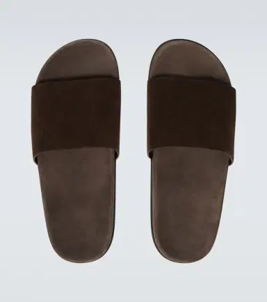 The Row Hugh suede slides | Thumbnail 3