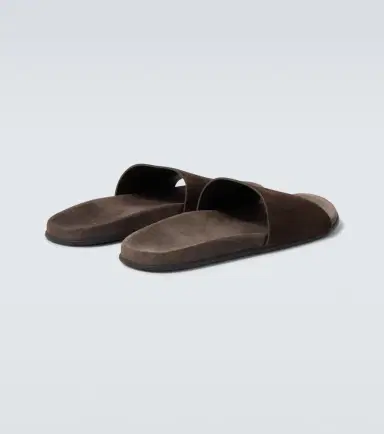 The Row Hugh suede slides | Thumbnail 4