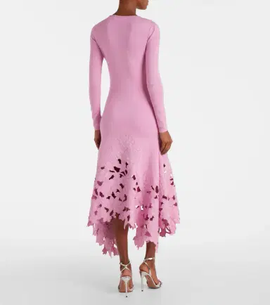 Oscar de la Renta Floral embroidered midi dress | Thumbnail 2