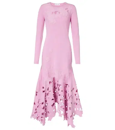 Oscar de la Renta Floral embroidered midi dress | Thumbnail 1