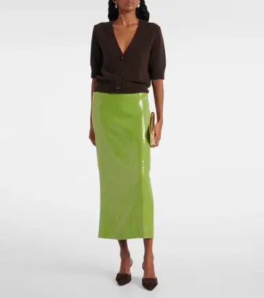 Oscar de la Renta Sequined pencil skirt | Thumbnail 2